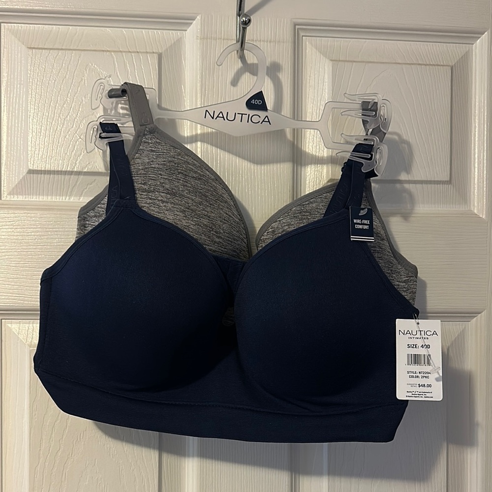 Nautica Women's Navy and Gray Intimates (40D)